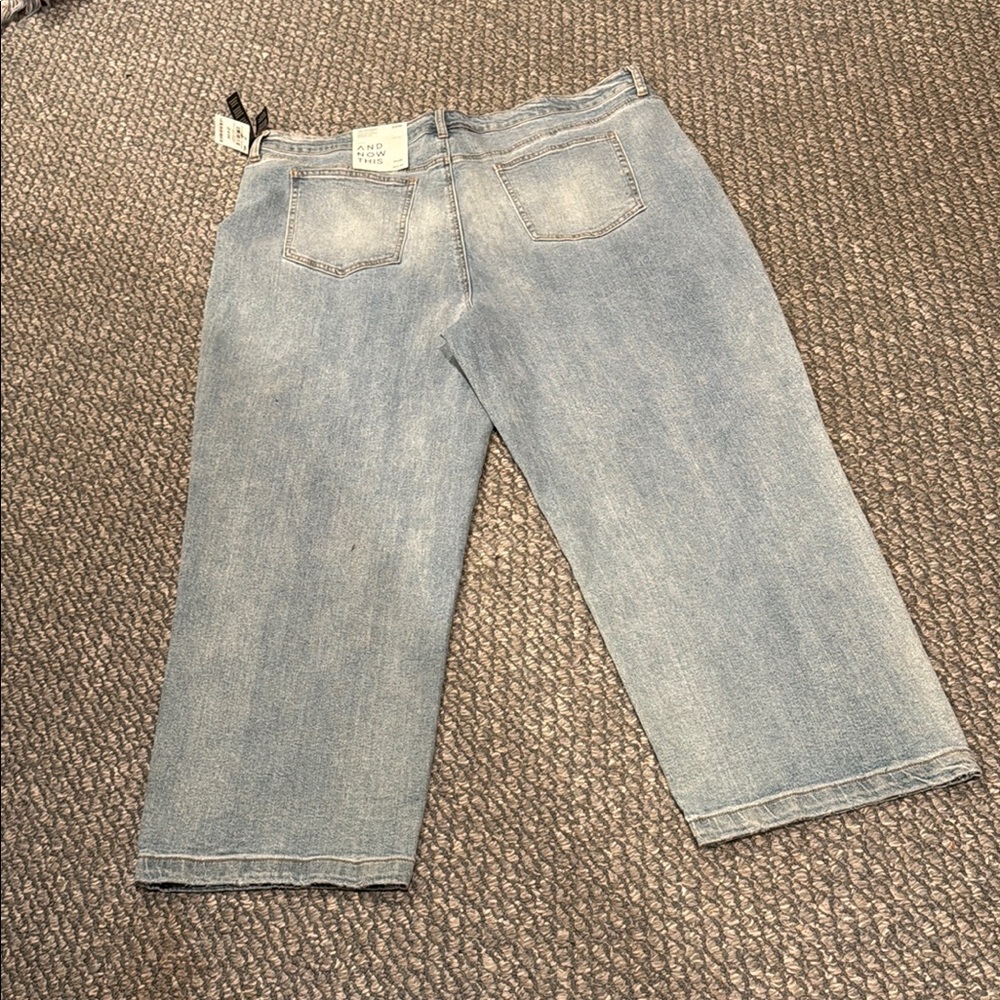 Women's And Now This Ultra High Rise Comfort Stretch Straight Leg Jeans Sz 24W - Picture 4 of 5